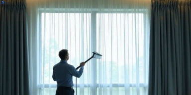Commercial curtain steam cleaning service berkshire-park-nsw hotels offices